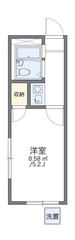 レオパレス北新宿 105 間取り図