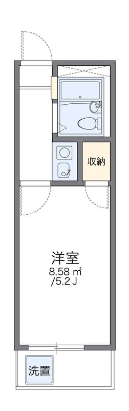 レオパレス北新宿 204 間取り図