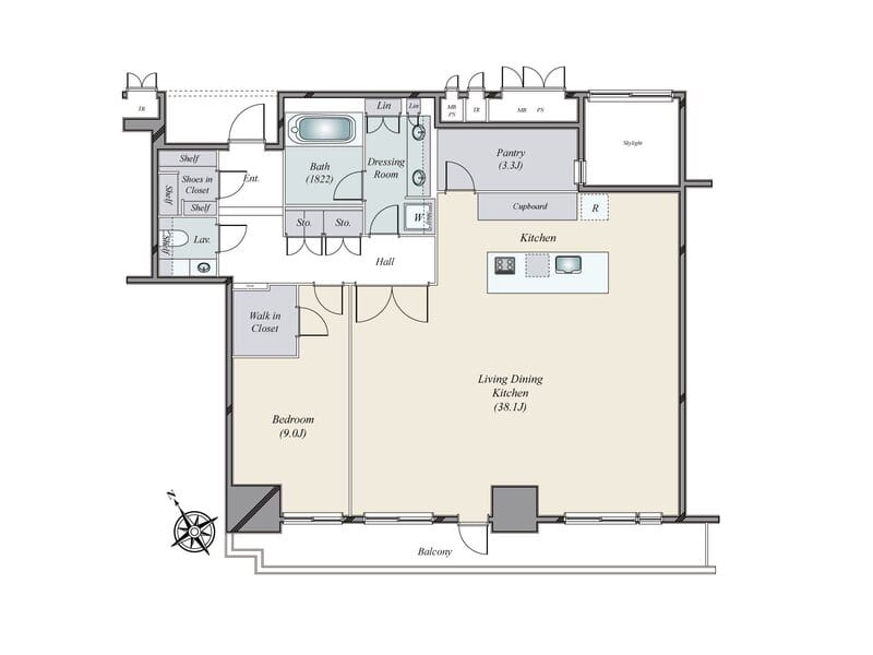 ワテラスタワーレジデンス 4106