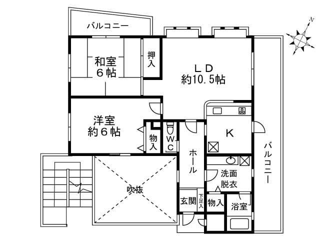 ウィルシャー中落合 203 間取り図