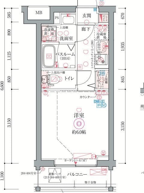 MAXIV新小岩 305 間取り図