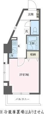 ルーク西早稲田 0403 間取り図