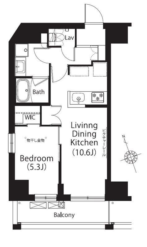 フレンシア文京関口 206 間取り図