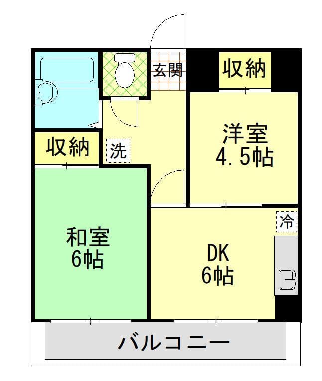 ガーデンハイツ小山 202 間取り図