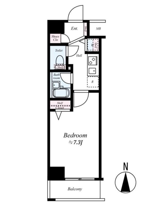 Lavilio 錦糸町 Bellgrade 306 間取り図