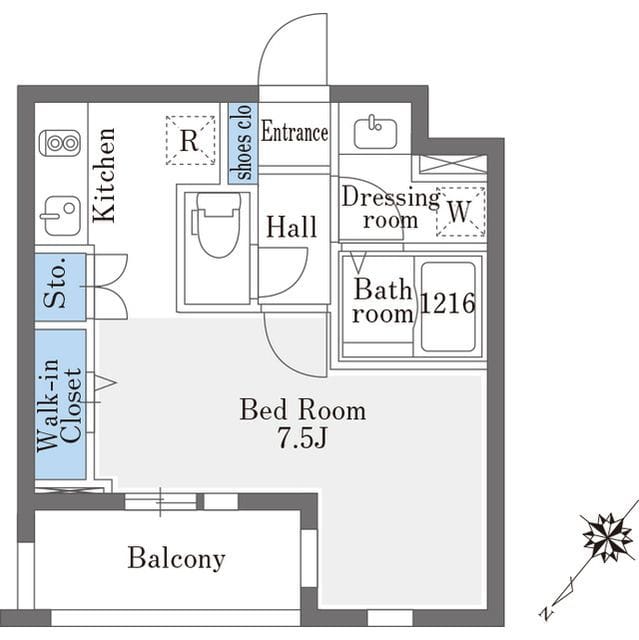 La Douceur巣鴨East 315 間取り図