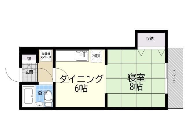 ドゥマール市川 304 間取り図