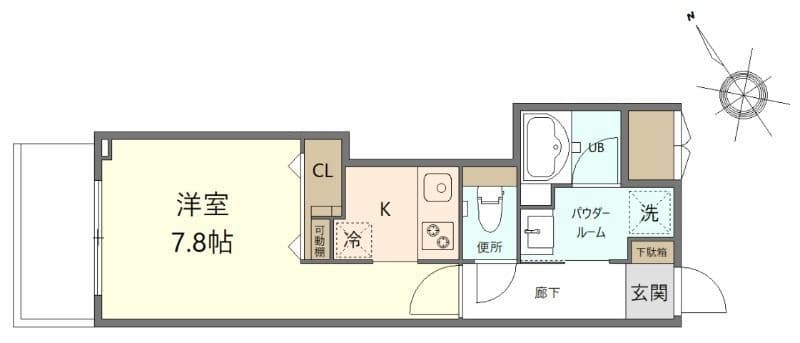グレース K.K 102 間取り図