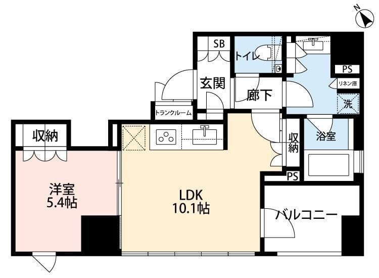 希神楽坂テラス 602 間取り図