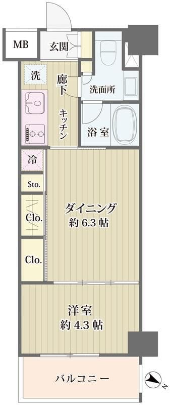 IBIS市ヶ谷 104 間取り図
