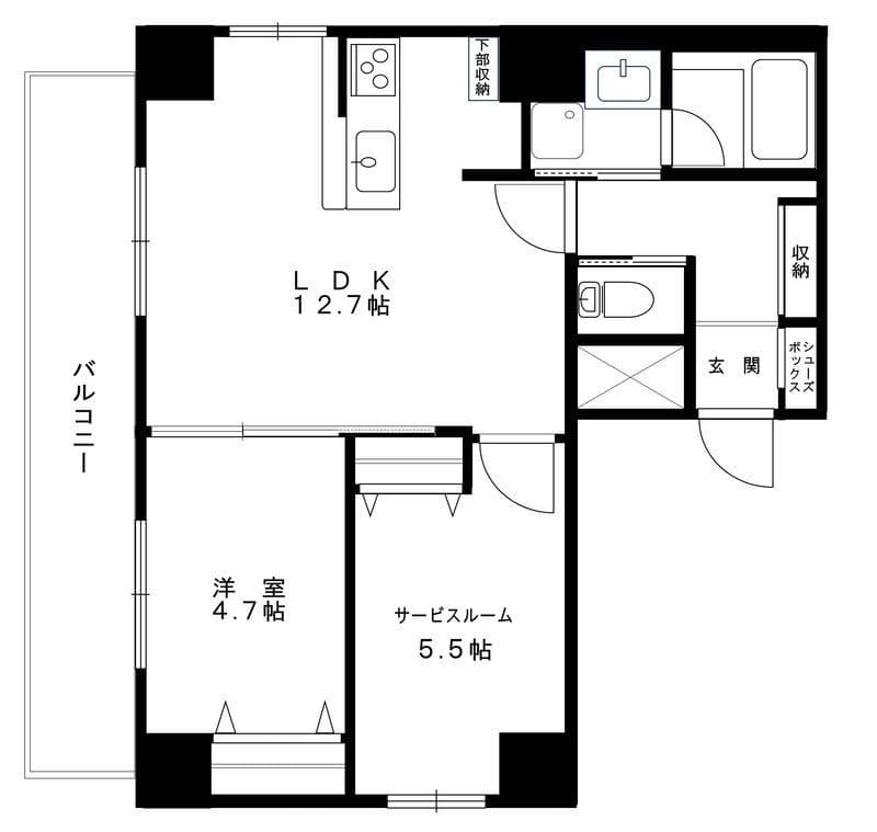 Paulownia Valley-take12大口通 501 間取り図