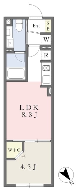 グローリオシェルト高田馬場 103 間取り図