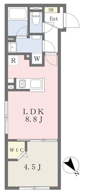 グローリオシェルト高田馬場 306 間取り図