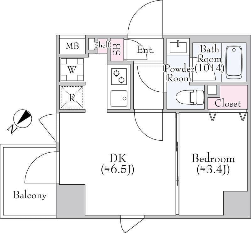 Log東京スカイツリー 803 間取り図