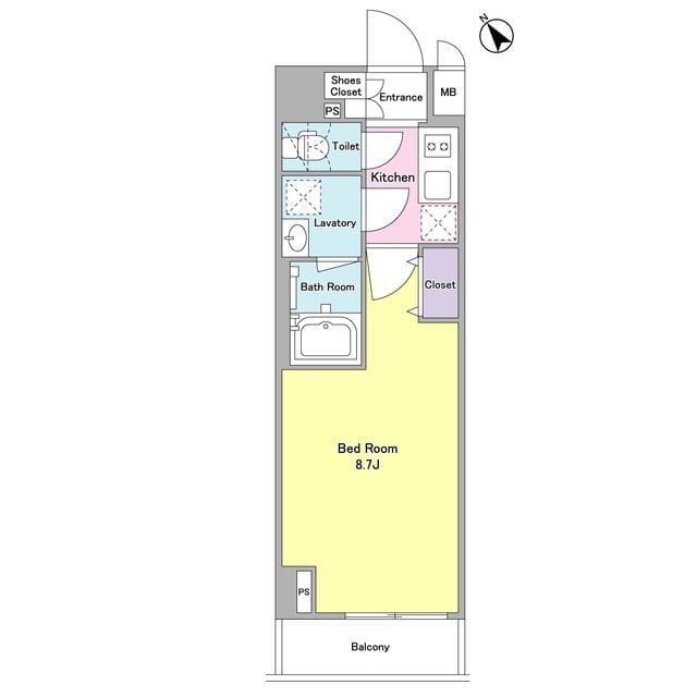 デルックス田端 0602 間取り図