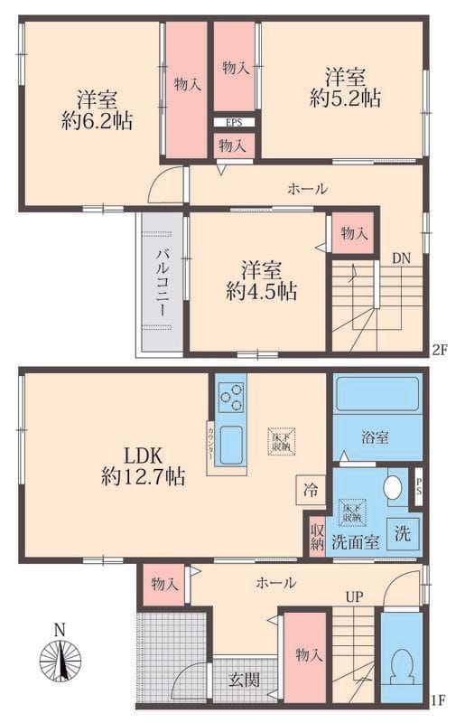 Bloomi Ⅴ 20万円/なし/入力なし 間取り図