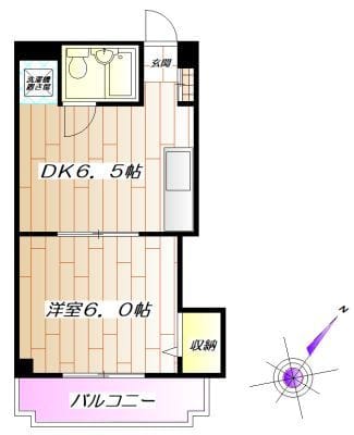 第二若木コーポ 702 間取り図