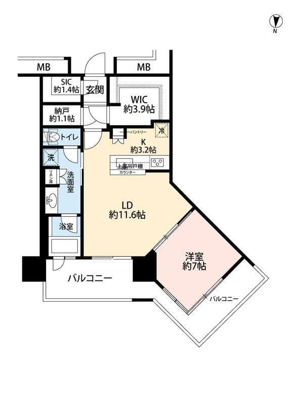 アーバンドックパークシティ豊洲 A棟 46F 間取り図