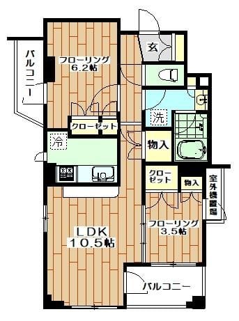 グランアビテ目白ステーションフロント 1005 間取り図