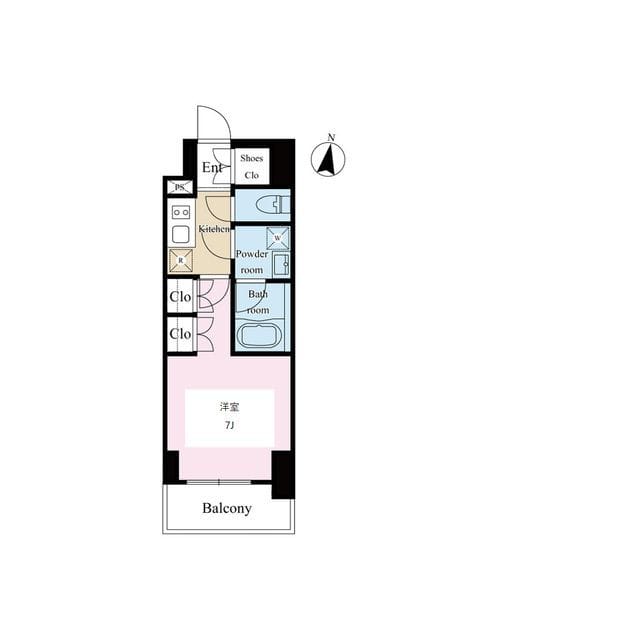 テラス文京本郷 1203 間取り図