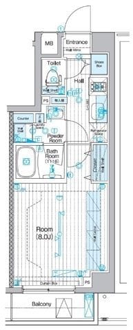 ブライズ大森東QUATTRO 503 間取り図