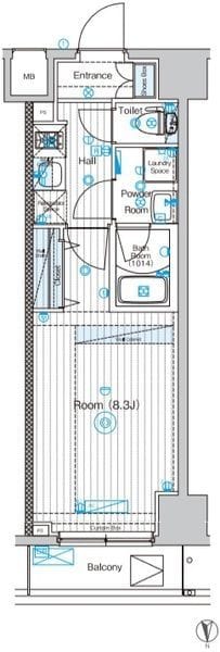 ブライズ亀戸DUE 206 間取り図