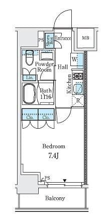 プライマル御茶ノ水 602 間取り図