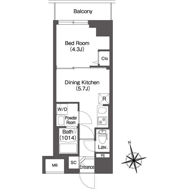 コンフォリア・リヴ品川南大井 304