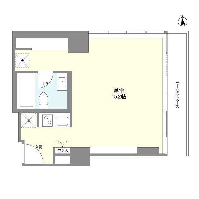 フロンティアレジデンスザタワー品川 1113 間取り図