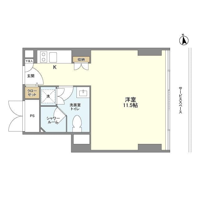 フロンティアレジデンスザタワー品川 1609 間取り図