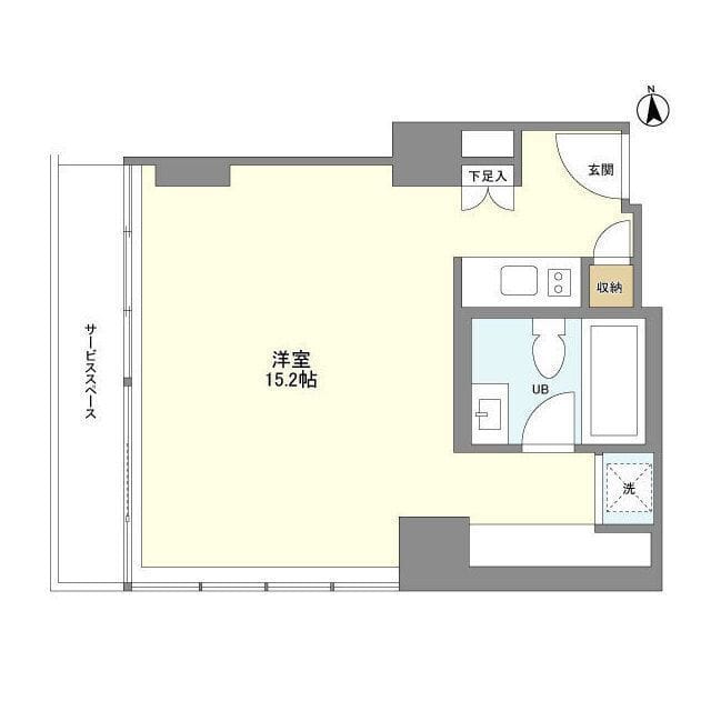 フロンティアレジデンスザタワー品川 1902 間取り図