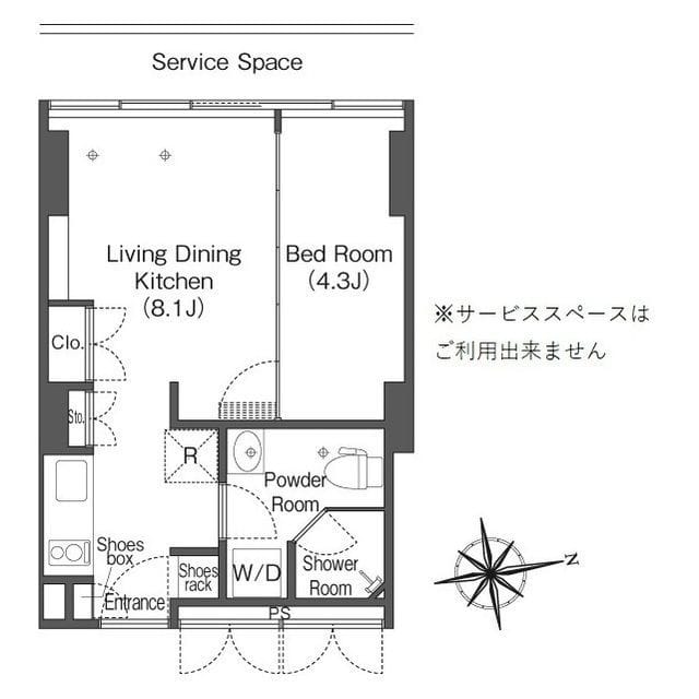 フロンティアレジデンスザタワー品川 2012 間取り図