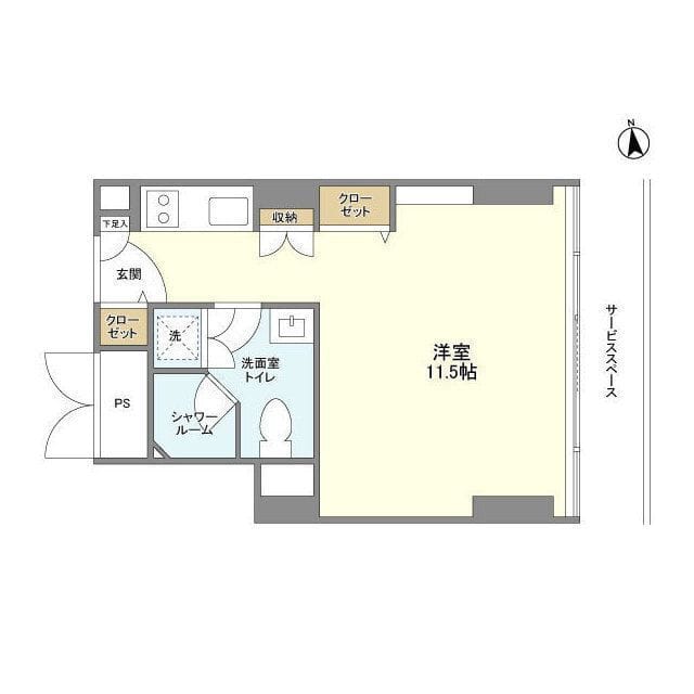 フロンティアレジデンスザタワー品川 2109 間取り図