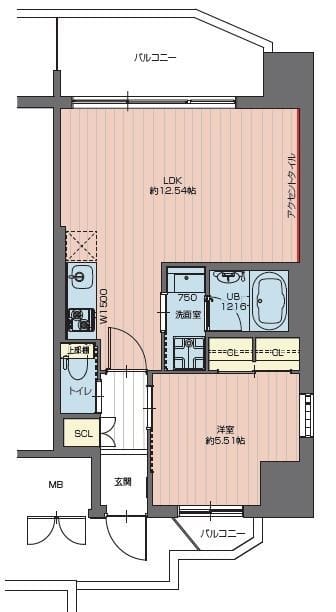 プレジオ練馬富士見台 0404 間取り図