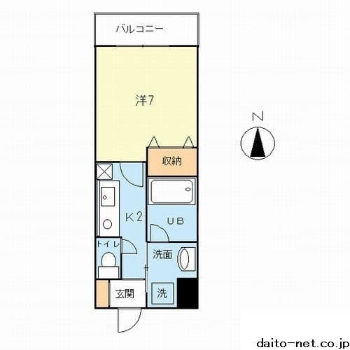 ボヌール 504 間取り図