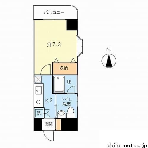ボヌール 603 間取り図
