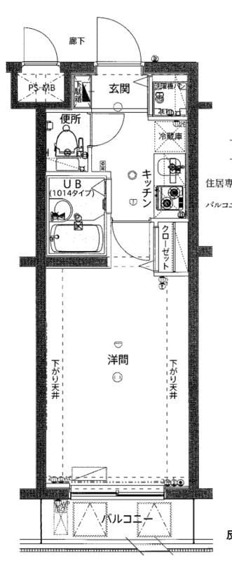 ジェノヴィアヒルズ西馬込ヴェルデ 104 間取り図