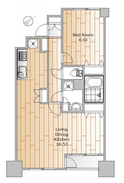 ライオンズマンション広尾南 604 間取り図