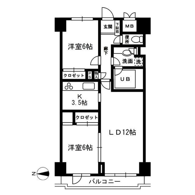 レジディア目白 0606 間取り図