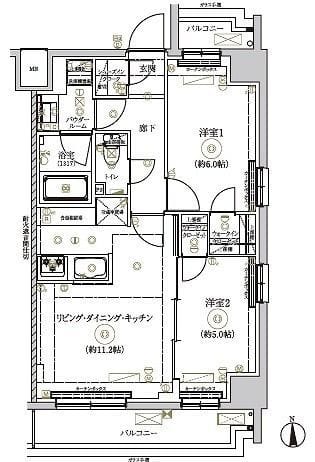 RELUXIA TOKYO NORTH GATE 101 間取り図