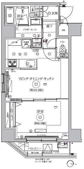 RELUXIA両国緑4丁目 505 間取り図