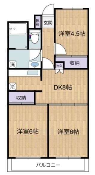 エルムヒルズNARUSAWA 507 間取り図