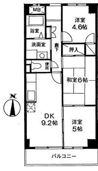 ピトレスク弥生 201 間取り図