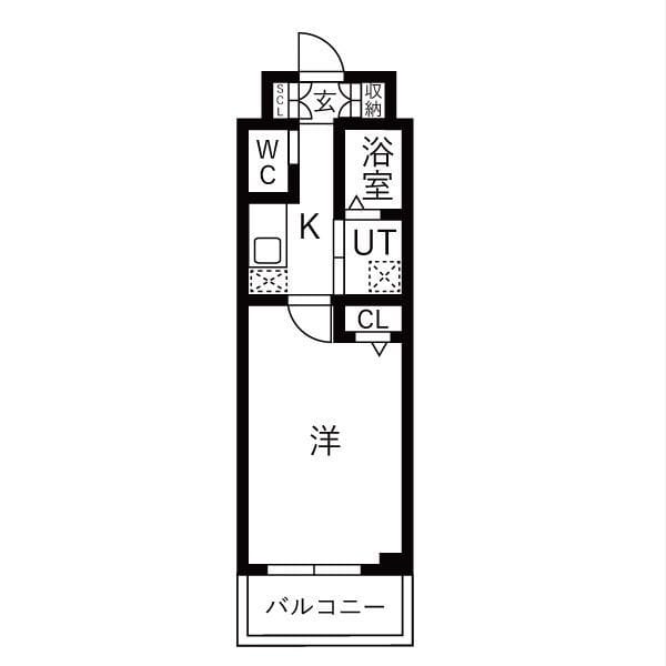 リテラス上野入谷 302 間取り図