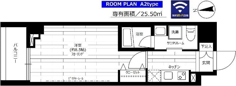 ステージファースト仲御徒町 303 間取り図