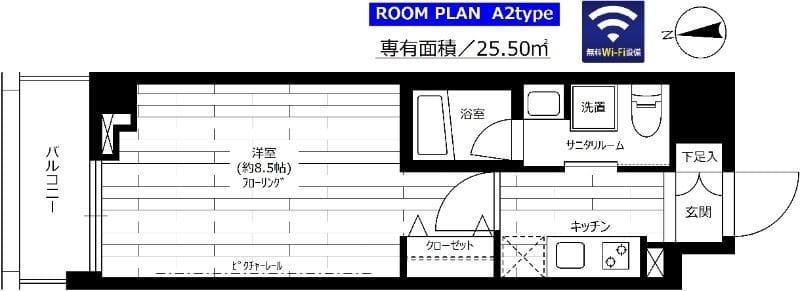 ステージファースト仲御徒町 703 間取り図