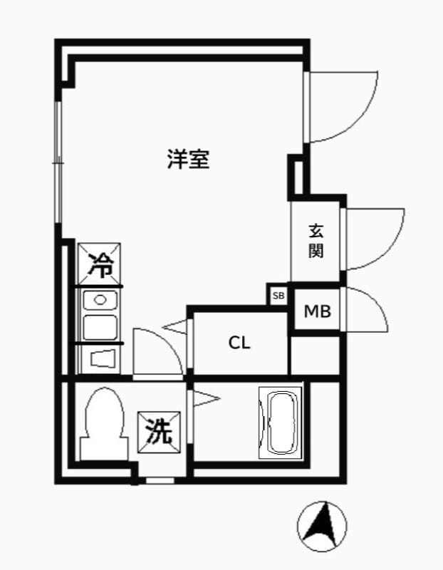 CREAL王子North 301 間取り図