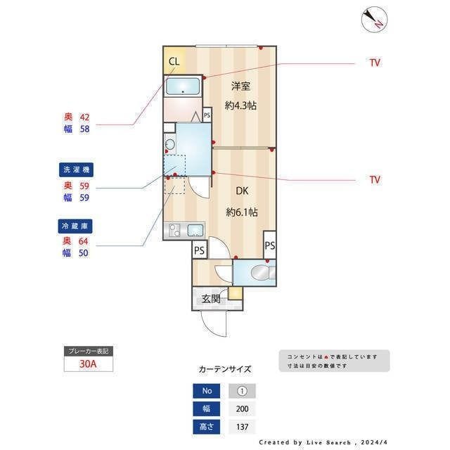 エルファーロ善福寺 202 間取り図