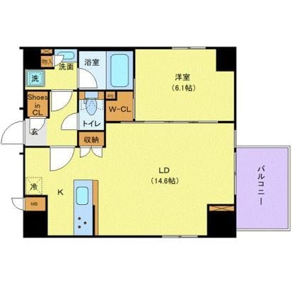ALTERNA銀座 804 間取り図