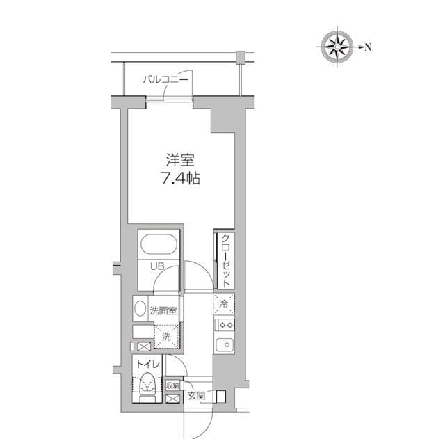 レジディア高円寺 0603 間取り図
